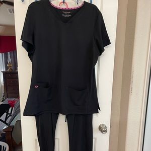 Heart and Soul black scrub set.